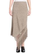 Stella Mccartney Cashmere & Wool Fringe Skirt