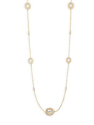Freida Rothman Classic Crystal & Sterling Silver Montauk Station Necklace
