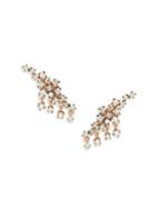 Suzanne Kalan 18k Rose Gold & Champagne Diamond Drop Earrings