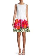Calvin Klein Floral-print A-line Dress