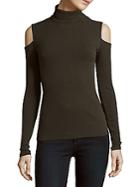 Bailey 44 Troy Rib-knit Cold-shoulder Pullover