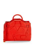 Moschino Open-top Leather Crossbody Bag
