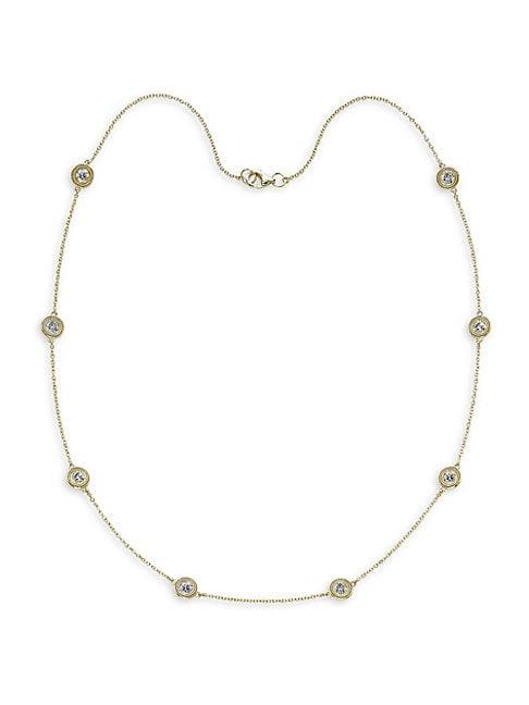 Nephora 14k Yellow Gold & Diamond By The Yard Necklace