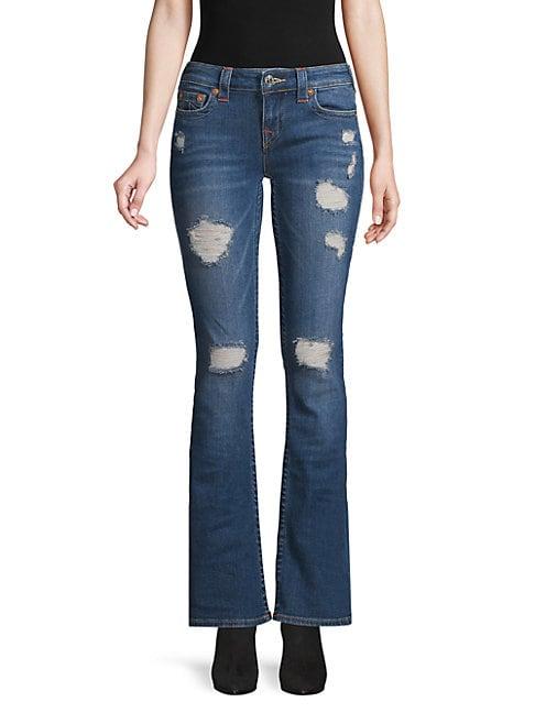 True Religion Becca Distressed Bootcut Jeans