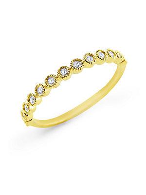Kc Designs Diamond Stack Yellow Gold Ring