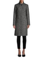 Cinzia Rocca Tweed Wool-blend Coat