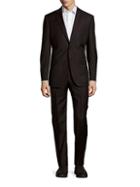 Saks Fifth Avenue Modern-fit Stripe Wool & Silk Suit