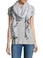 Chan Luu Striped Cotton Scarf