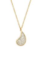 Plev 18k Yellow Gold & White Diamond Pendant Necklace