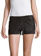 Hudson Jeans Solid Leather Shorts