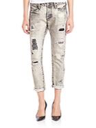 Tortoise Distressed Savanna Boyfriend Jeans