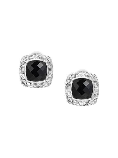 Effy Black Onyx & Sterling Silver Earrings