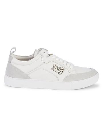 Cavalli Class Leather & Suede Sneakers