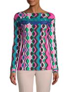 Emilio Pucci Printed Long-sleeve Top