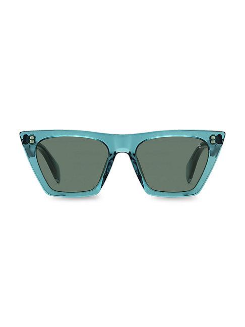 Rag & Bone 51mm Trapezoid Sunglasses