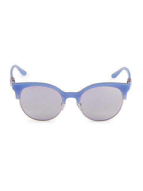 Versace 53mm Gradient Clubmaster Sunglasses