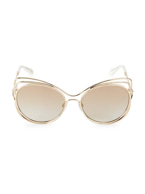 Roberto Cavalli 58mm Cat Eye Sunglasses