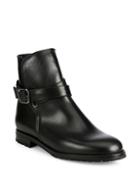 Manolo Blahnik Sulgamba Leather Ankle Boots