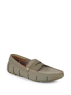 Swims Textured Penny Loafers