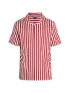 Karl Lagerfeld Paris Stripe Short-sleeve Shirt