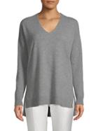 Cashmere Saks Fifth Avenue High-low Cashmere Sweater