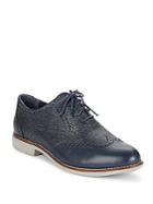 Cole Haan Gramercy Embossed Leather Wingtip Oxfords