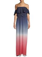 Young Fabulous & Broke Ayana Off-the-shoulder Ombre Maxi Dress