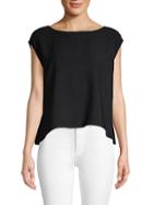 Theory High-low Cap-sleeve Top