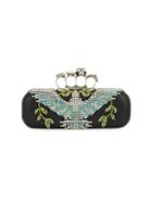 Alexander Mcqueen Embellished Leather Clutch