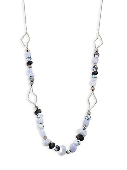 Alexis Bittar Elements Agate & Crystal Strand Necklace/36