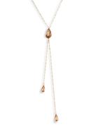 Ava & Aiden Goldtone & Crystal Y-necklace