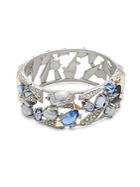 Alexis Bittar Multi-crystal Bangle Bracelet