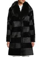 Peri Luxe Fox & Rabbit Fur Coat