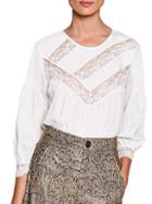 Joie Margette Lace Insert Blouse