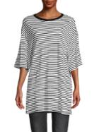 R13 Striped Oversized Cotton Tee