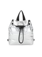 Kendall + Kylie Small Metallic Quilted Backpack