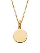 Saks Fifth Avenue 14k Yellow Gold & Diamond Round Pendant Necklace
