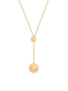 Gorjana Newport Round Pendant Lariat Necklace