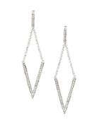 Effy Diamonds & Sterling Silver Rhombus Earrings