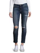 7 For All Mankind Gwenevere Distressed Skinny Jeans