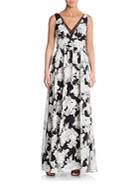 Vera Wang Floral Empire Gown