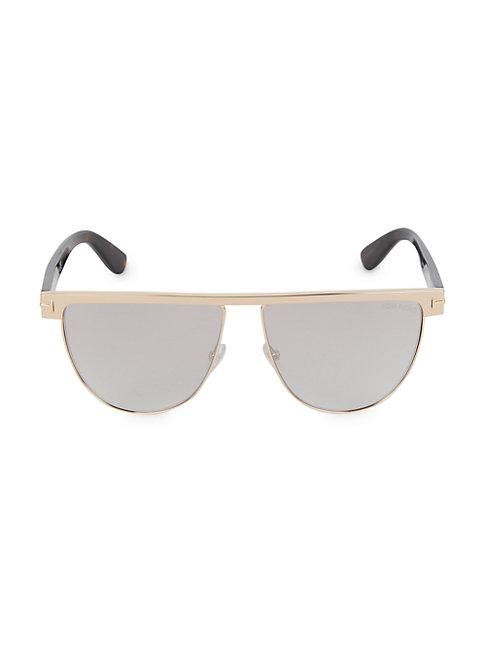 Tom Ford Stephanie 60mm Shiny Gold Sunglasses