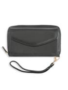 Royce New York Leather Wristlet Wallet