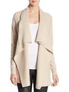 Saks Fifth Avenue Collection Cashmere Ribbed Cascading Cardigan