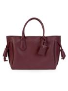 Longchamp Penelope Pebbled Leather Double Top Handle Bag