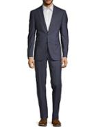 Calvin Klein Slim-fit Two-piece Neat Birdseye Wool Suit