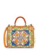 Dolce & Gabbana Multicolored-print Leather Crossbody Bag