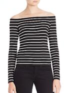 Bailey 44 Jacqueline Striped Off-the-shoulder Top