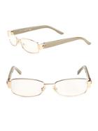 Gucci 50mm Stainless Steel Optical Glasses