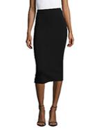 Oscar De La Renta Solid Pencil Skirt